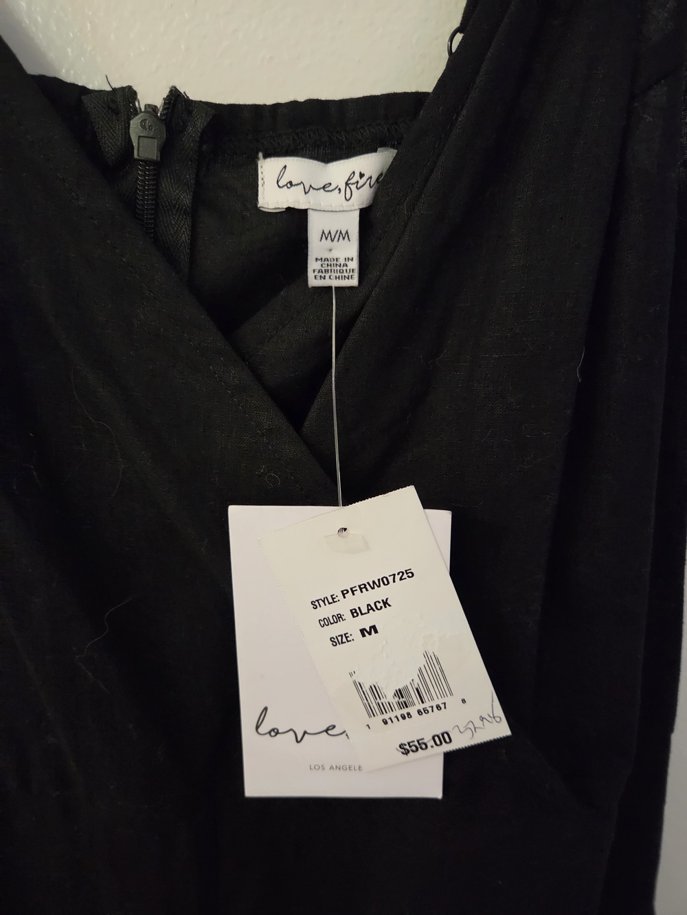 NWT Love Fire Black Open Romper - Picture 2 of 9